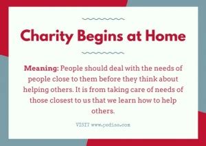 charity begins at home scripture